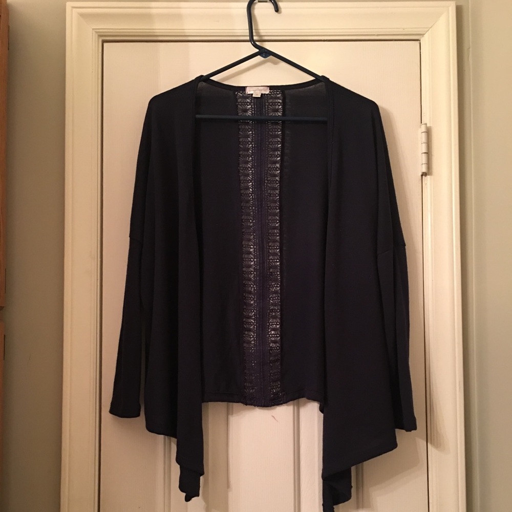 Navy cardigan